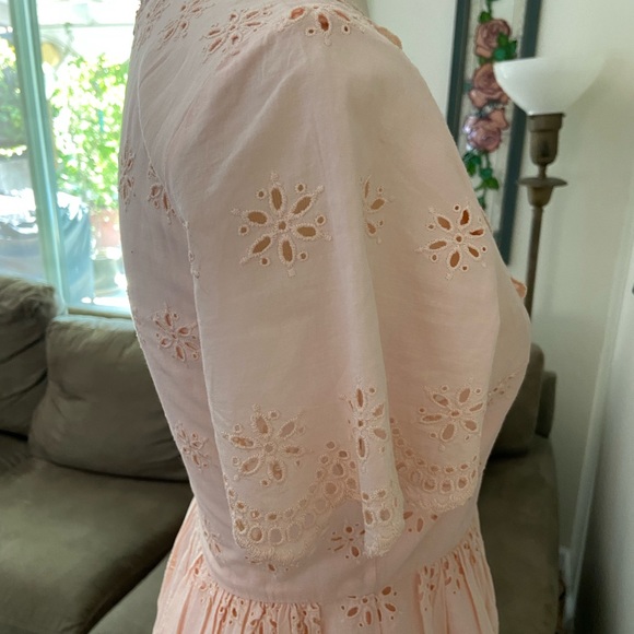 NWT Madewell Scalloped Eyelet Midi Dress - Picture 7 of 12